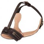 Royal Anti-Barking Leather Riesenschnauzer Muzzle with Nappa Leather Lining