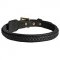 Riesenschnauzer Braided Leather Collar 1 Inch
