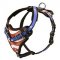 American Flag Painted Leather Riesenschnauzer Harness for Agitation Training