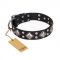 "Smart Geometry" FDT Artisan Studded Leather Riesenschnauzer Collar