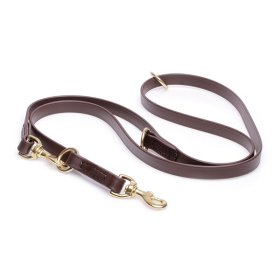 Multipurpose Brown Biothane Riesenschnauzer Leash for over 7 Different Activities