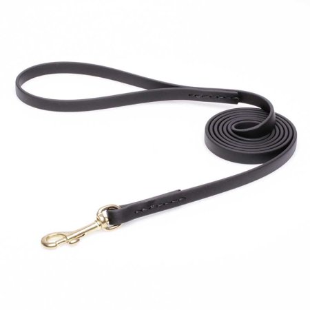 Black Biothane Riesenschnauzer Leash for Walking, Tracking