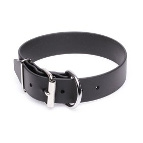 Extra Wide Black Biothane Riesenschnauzer Collar