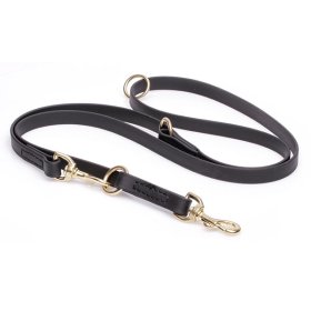 Multipurpose Black Biothane Riesenschnauzer Leash for over 7 Different Activities