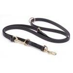 Multipurpose Black Biothane Riesenschnauzer Leash for over 7 Different Activities