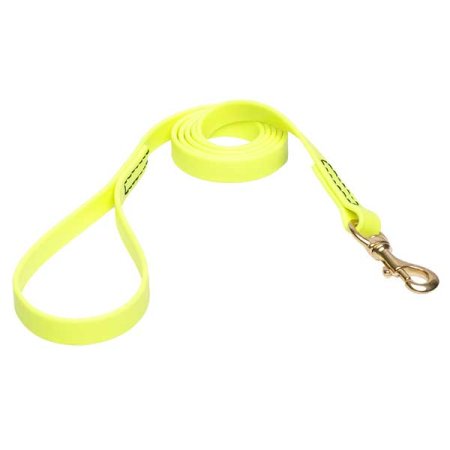 Yellow Waterproof Riesenschnauzer Leash Made of Biothane