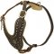 Royal Design Leather Riesenschnauzer Harness with Brass Studs