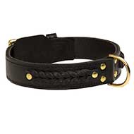 Incredible Design Riesenschnauzer Braided Leather Collar