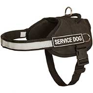 Nylon Riesenschnauzer Harness with Reflective Strap for Training, Walking, Police Service, SAR and More