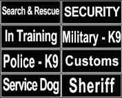 Riesenschnauzer Identification Patches