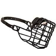 Frost-Resistant Wire Cage Riesenschnauzer Muzzle with One Adjustable Strap