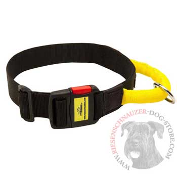 Nylon Riesenschnauzer Collar with Quick Release Buckle