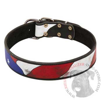 Training Riesenschnauzer Leather Colored Handcrafted  