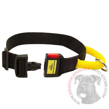 Nylon Riesenschnauzer Collar with Quick Release Buckle