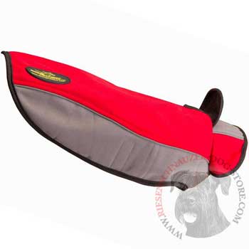 Nylon Dog Jacket Coat With Velcro And Collar for Winter