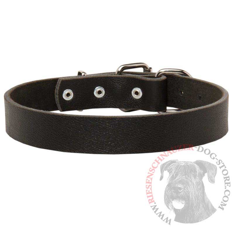 Riesenschnauzer Leather Dog Collar For Pleasant Wearing