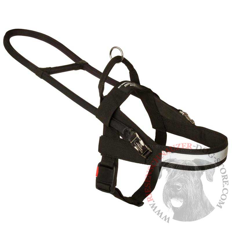 All Weather Nylon BREED-Name Harness for Guide and Assistance