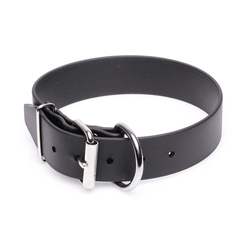 Extra Wide Black Biothane Riesenschnauzer Collar