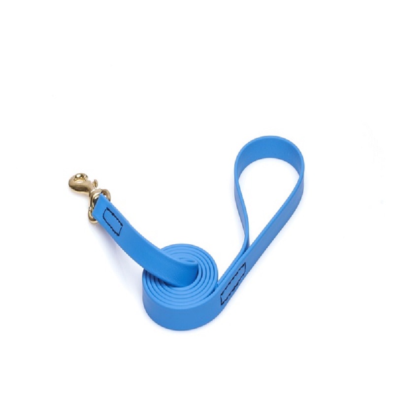 Blue Waterproof Riesenschnauzer Leash Made of Biothane