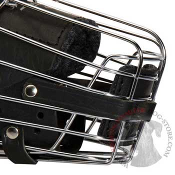 Dog Muzzle for Riesenschnauzer Training, Patrolling, Traveling