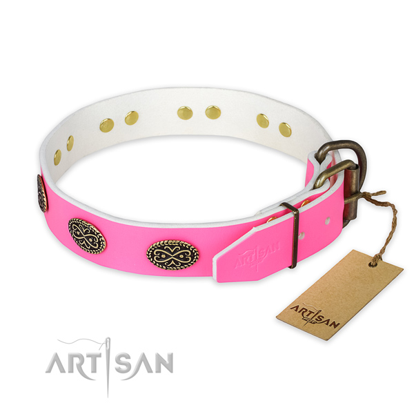 Reliable embellishments on everyday use dog collar