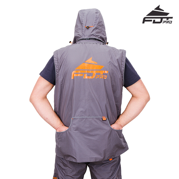 Professional Dog Training Jacket with Side Pockets for All Weather Use