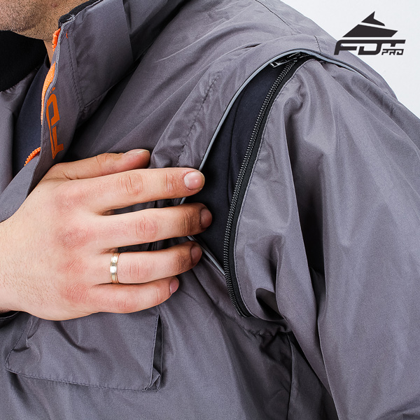 Best quality Zipper on Sleeve for Professional Design Dog Trainer Jacket