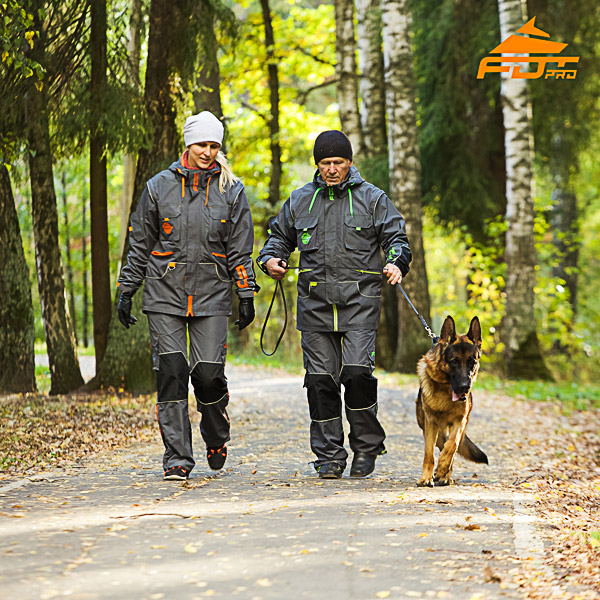 Unisex Dog Tracking Suit for Men and Women with Reflective Strap